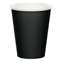 Стакан бумажный 400мл д/гор Черный (Виридо)