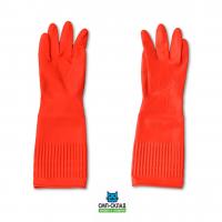 Перчатки латексные хозяйственные GWARD ROSE размер М удлиненные 1пара