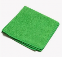 Салфетка из микрофибры "ТТ" 30х30см 200гр зеленая, 1шт