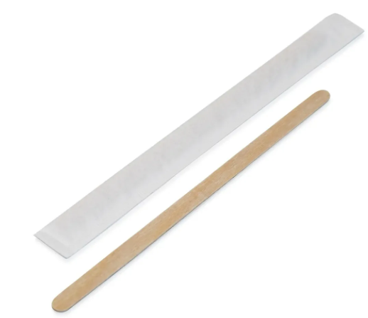 Размешиватель деревянный в инд. бумажной упаковке 18см Linger 250шт 