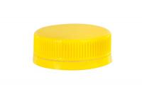 Крышка к бутылке ПЭТ D-38 с контролем вскрытия желтого цвета 