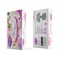 Салфетки бумажные в коробке V-сложения 2сл 100л Plushe Ассорти 