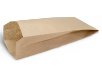 Пакет бумажный с V-образным дном 220х100х40мм крафт 