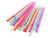 Трубочки коктейльные 8х240мм цветные с гофрой "Джамбо" 250шт (Фарт)