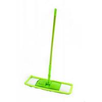 Швабра с насадкой из микрофибры ворсовая моп Шенил 40х9см с ручкой-телескоп цветная