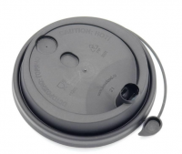 Крышка для стакана 350-400мл Д-90мм Черная Матовая (ПП)