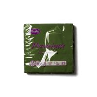 Салфетки бумажные 2сл 25л (33х33см) Plushe Premium Carre Зеленый 