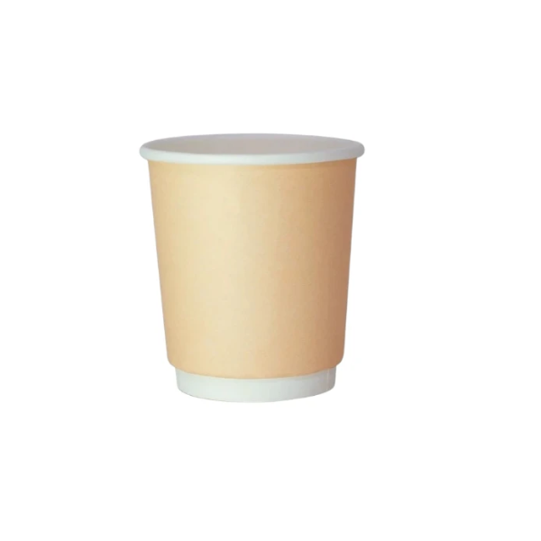 Стакан бумажный 250мл Крафт двухслойный, ЭкоПак