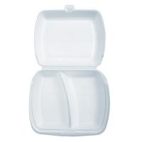 Ланч-бокс LBE-2 двухсекционный белый (Протэк)