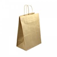 Пакет бумажный с кручеными ручками 260х140х350мм ЭКО крафт 
