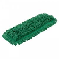 Моп плоский 40х13см хлопок ухо+карман зеленый (CN3067)