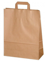 Пакет бумажный с плоскими ручками 350х150х450мм крафт 70гр (ASD)