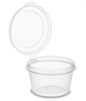 Соусник 30мл с верхним закрытием крышки прозрачная (ВЗЛП)