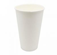 Стакан бумажный 500мл д/гор Белый (Виридо)