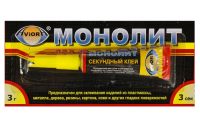 Моментальный суперклей AVIORA "Монолит" 3гр 