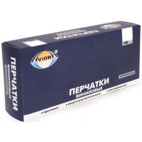 Перчатки виниловые АВИОРА размер S прозрачные неопудренные 100шт