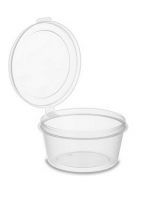 Соусник 80мл прозрачный с верхним закрытием крышки (ВЗЛП)