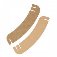 Манжет на стакан 280х55мм 2-х слойный бурый без печати регулируемый