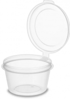 Соусник 50мл с верхним закрытием крышки прозрачная (ВЗЛП)