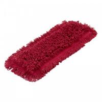 Моп плоский 40х13см хлопок ухо+карман красный (CN3066)