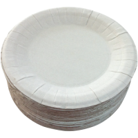 Тарелка картонная Д-205 круглая белая