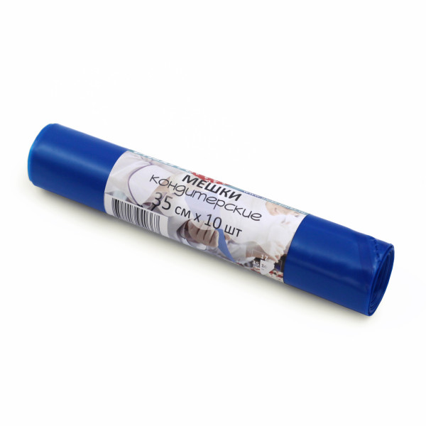 Мешок кондитерский Aleks Parks 35 см в рулоне синий 90мкр 10шт 