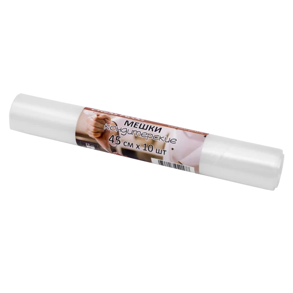 Мешок кондитерский Aleks Parks 45 см в рулоне прозрачный 90мкр 10шт 