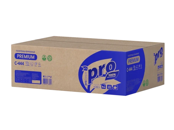 Полотенца бумажные листовые Z-сложения 2сл 150л (240х215) PROtissue (C444)