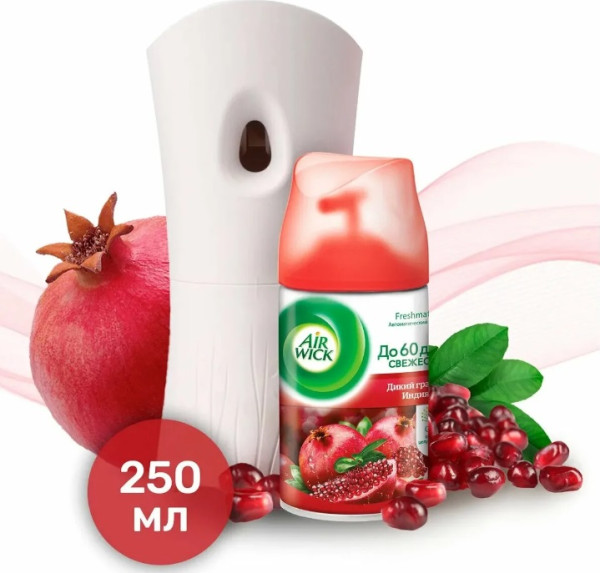 Комплект освежитель воздуха AIR WICK + распылитель "Дикий Гранат"