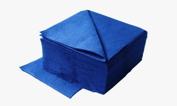 Салфетки бумажные 1сл 500л (24х24см) Plushe Maxi Professional, Синий