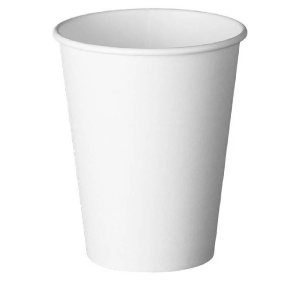 Стакан бумажный 350мл Белый для горячих напитков, ЭкоПак